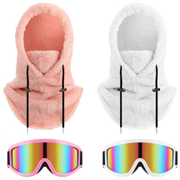 Fleece Balaclava & Ski Goggles Set - Windproof Winter Gear for Adults main image 8